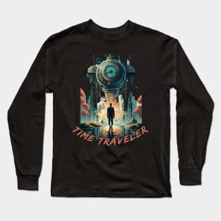 "Time traveler"  time machine Long Sleeve T-Shirt